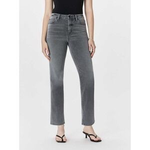 Quince Women Bella Stretch Straight Jeans Grayed Out Pants 27